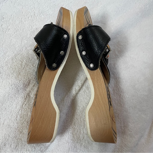 Burberry Wooden Slide Sandals - Picture 9 of 12
